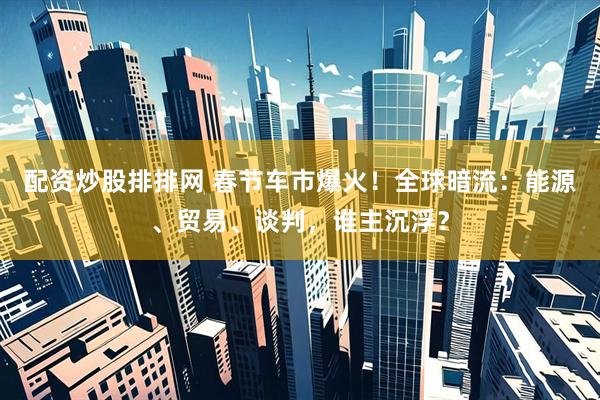 配资炒股排排网 春节车市爆火！全球暗流：能源、贸易、谈判，谁主沉浮？