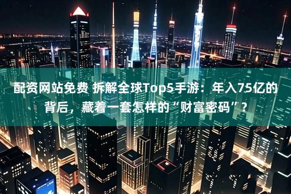 配资网站免费 拆解全球Top5手游：年入75亿的背后，藏着一套怎样的“财富密码”？